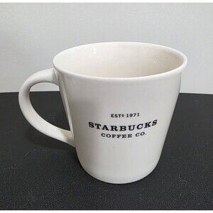 STARBUCKS Abbey New Bone China "Est 1971 Starbucks Coffee Co" Tea MUG Cup 16 oz